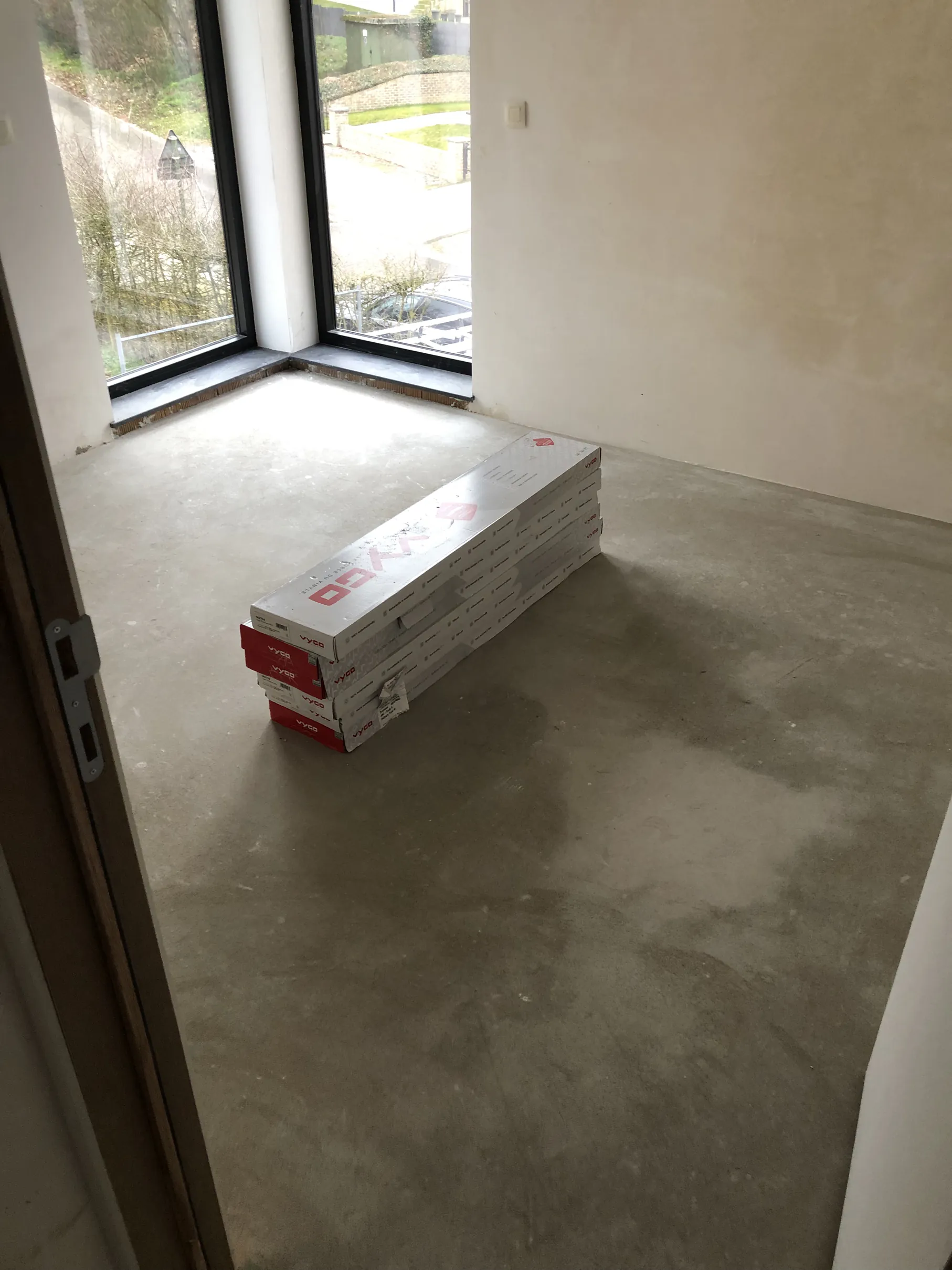 Handyman drilling close-up