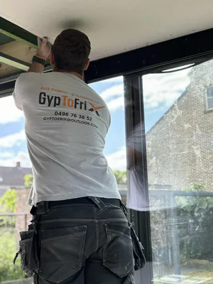 Gyproc, scheidingswanden en plafonds + afwerking